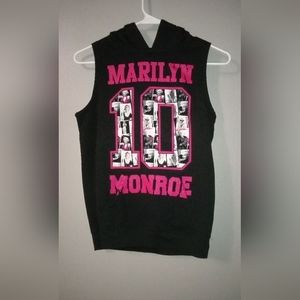 Junior size small sleeveless Marilyn Monroe hoodie